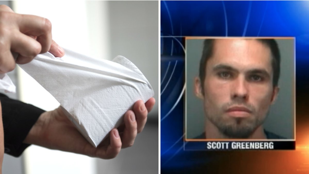 Scott Greenberg dödade en intagen med toalettpapper.